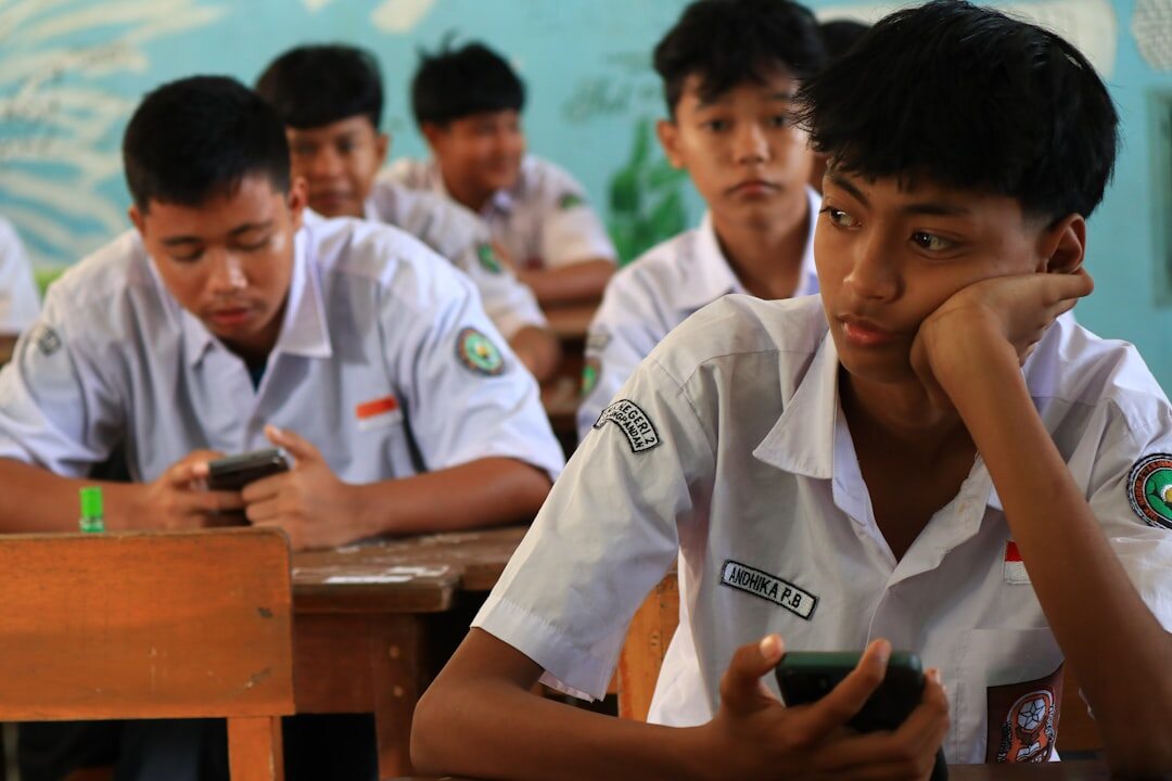 students coding in classroom